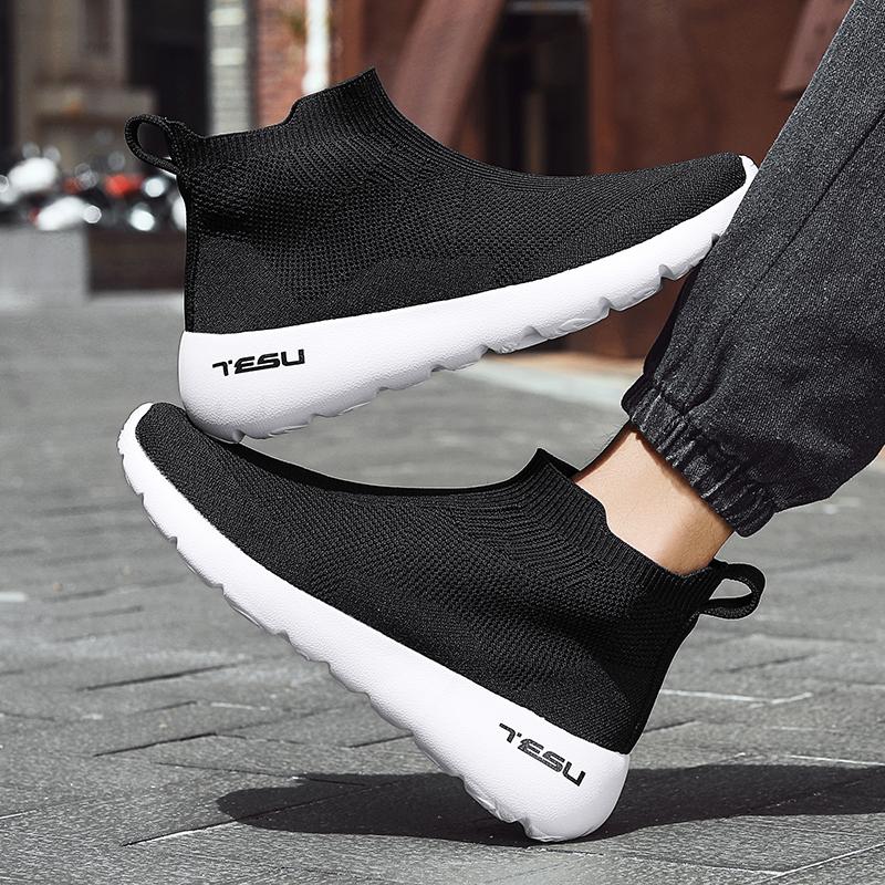 Мужская и женская повседневная обувь, дышащая, нескользящая, высокая спортивная обувь, легкая прогулочная обувь для весны и осени, пара, большой размер