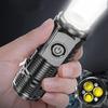 High Lumens Ultra-Bright LED Flashlight Waterproof Compact Size Portable Rechargeable Emergency Torchlight Camping Gear