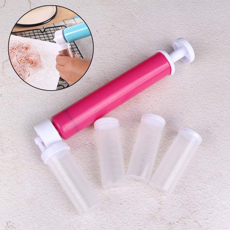 Manual Cake Spray Gun Cake Coloring Powder Sprayer Baking Decoration Tool Cake Spray Cylinder