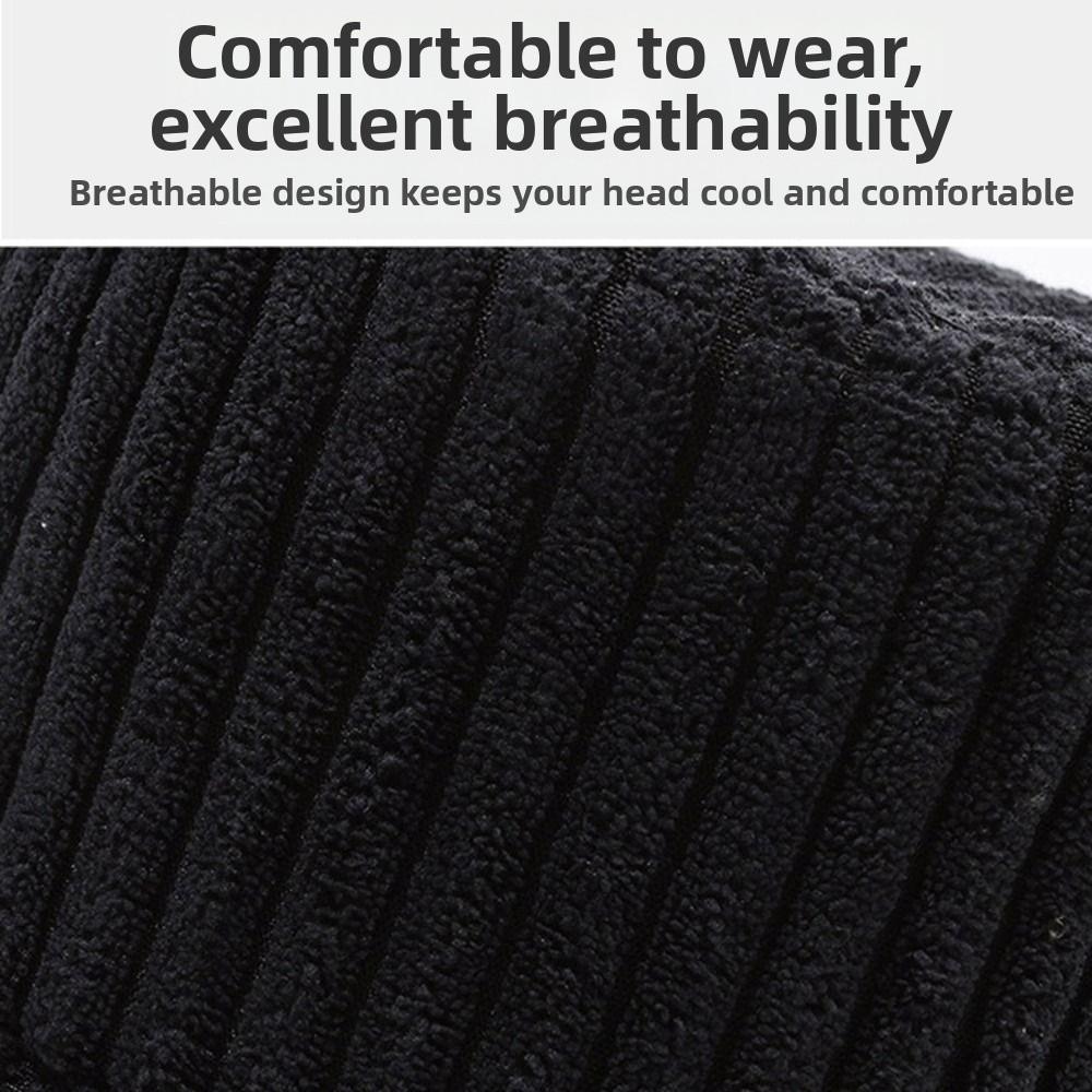 Adjustable Corduroy Bucket Hat Breathable Travel Sun Shade Cap Fashion Fisherman Hat  for Women