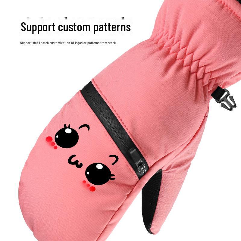 Зимние лыжные перчатки Northeast: Двухслойный бархат, водонепроницаемый, защита от отрицательных температур