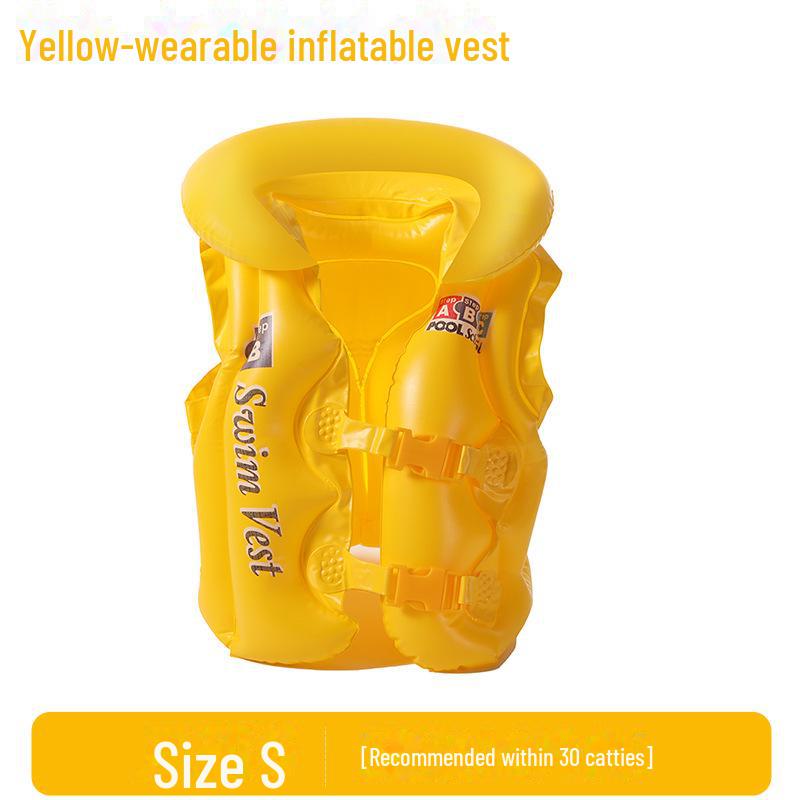 Kids' Inflatable Swim Vest - Beginner Buoyancy Aid for Small Children