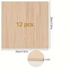 12Pcs Wood Sheets For Crafts Thick Wood Sheets With Smooth Surfaces For Laser Cutting, Wood Burning, Architectural Models