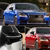 Зеркальные накладки M Horn Глянцево-черные для Lexus IS RC 200 300 350 450 2014-2020