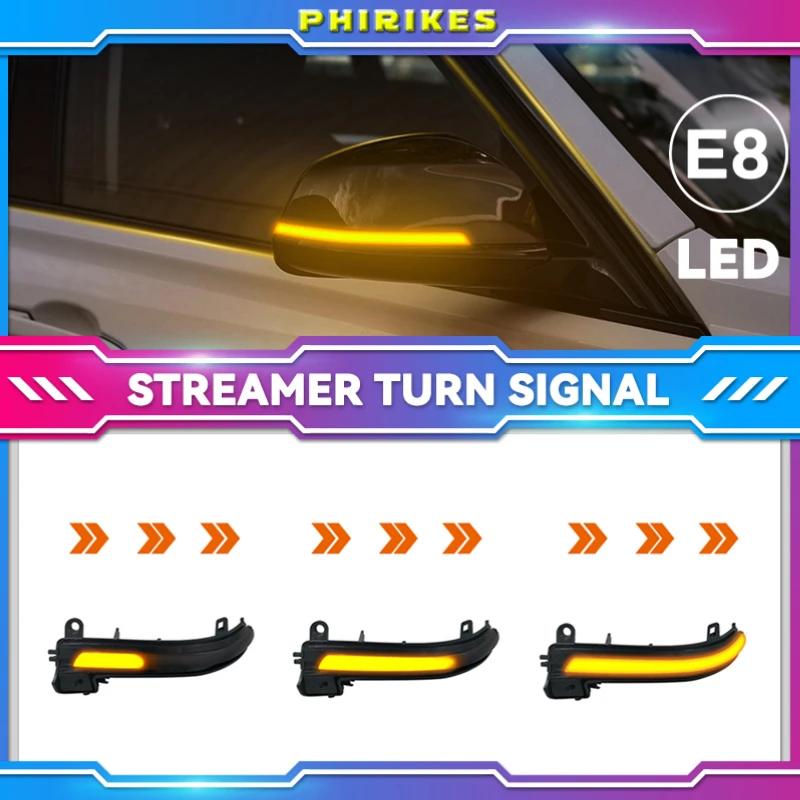 Для BMW 1 2 3 4 X1 M серии F20 F30 F34 F36 E84 F87 I3 динамический черный светодиодный указатель поворота последовательный свет зеркала заднего вида