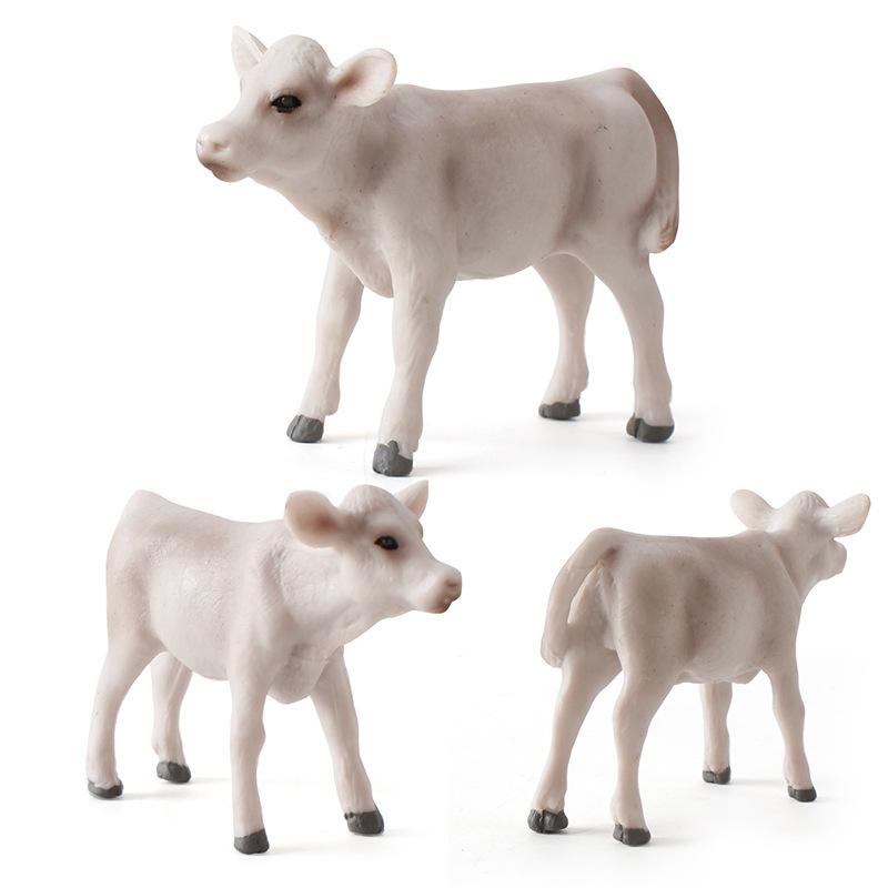 Children'S Simulation Solid Wildlife Cow Thar Cow Ranch Poultry Toy Collection Ornament Model