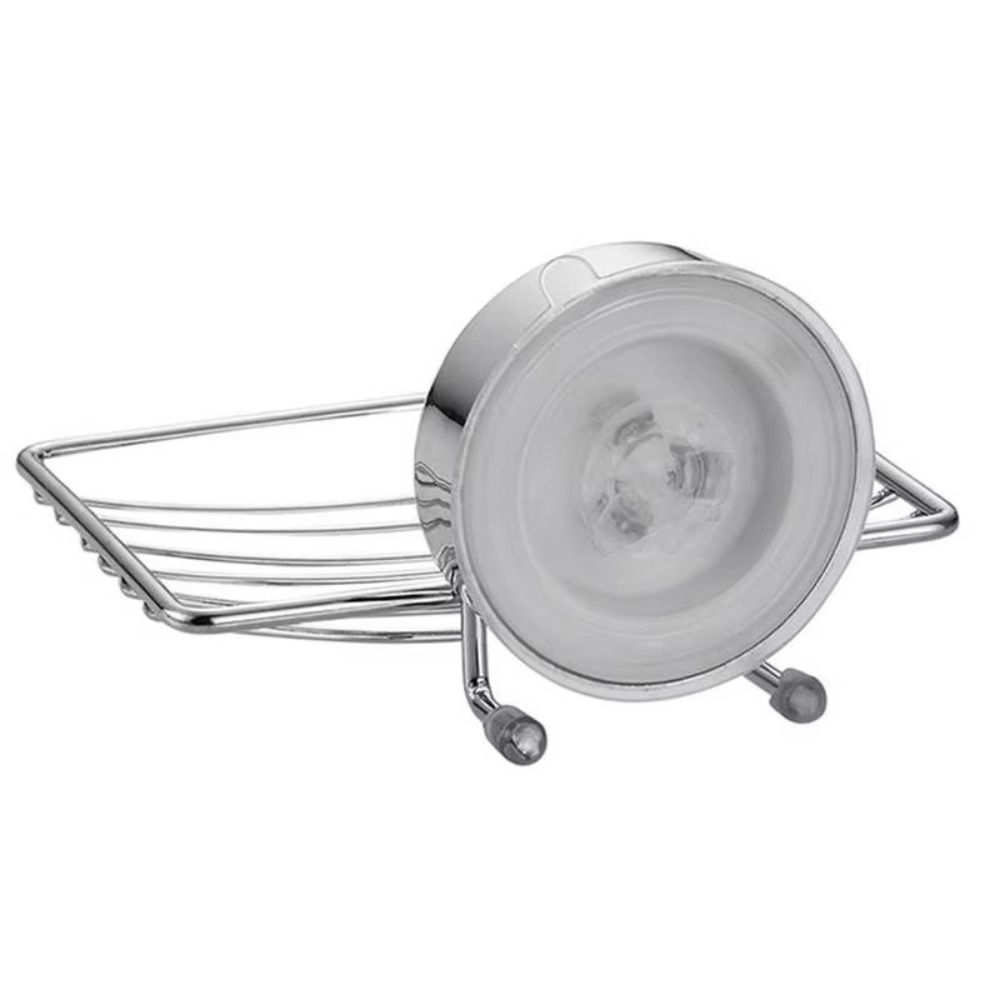 No-Drilling Vacuum Suction Cup Soap Dish Wall Mounted Bathroom Sponge Holder Soap Tray  Bathtub