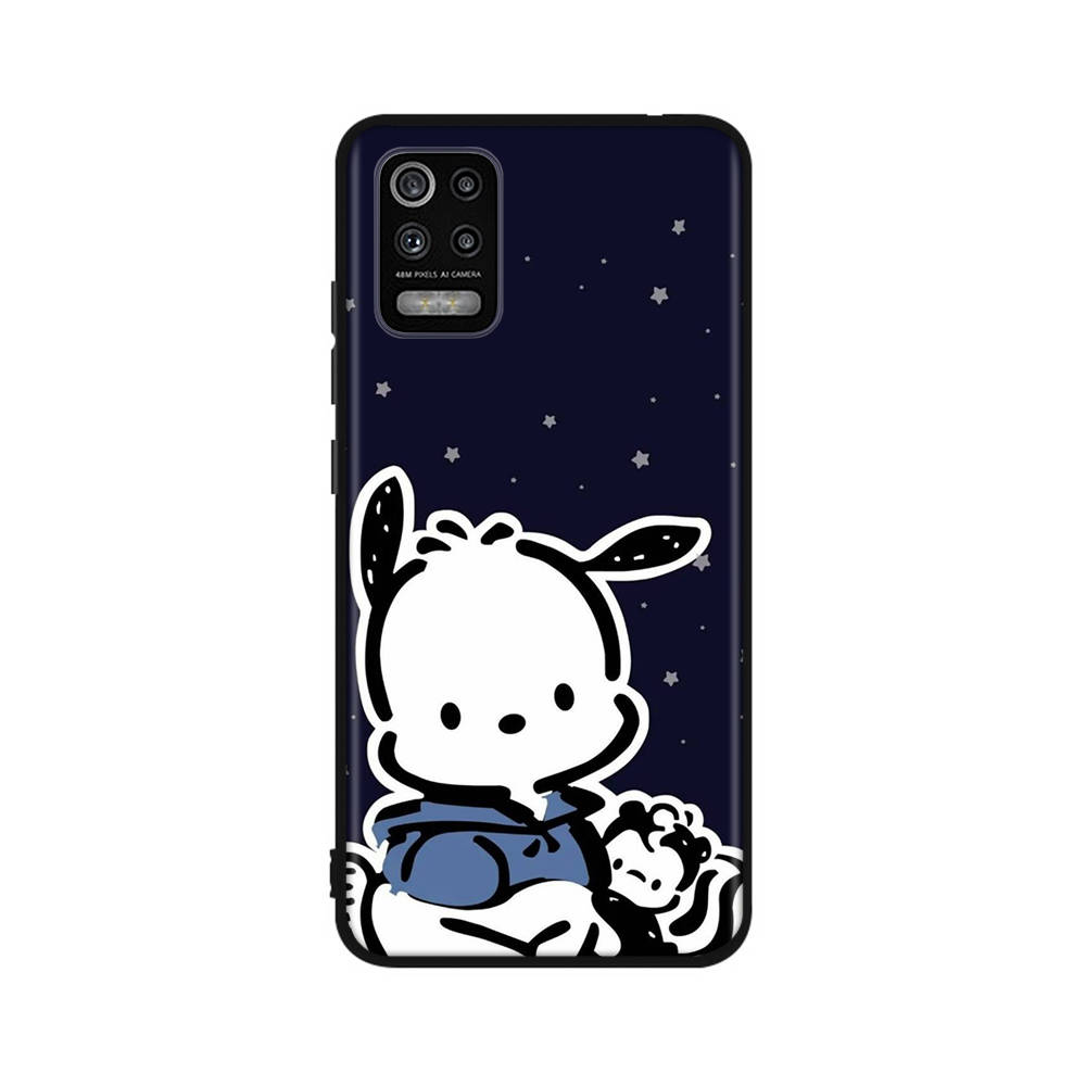 Чехол KT73 Pochacco для Samsung A04 A14 A23 A34 A54 M23 M33 M52 M53 Realme 10 9 C30S C35 C55 VIVO Y02S Y21 Y33S Y51 X80 Pro Прозрачный чехол