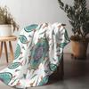Colorful Mandala Print Blanket Abstract Geometric Throw Blanket Bohemian Bed Cover Decorative Sofa Blanket Home Decor