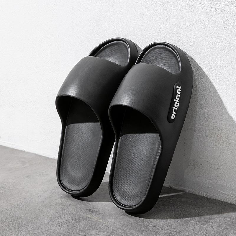 Крутые тапочки женские для улицы домашние нескользящие домашние с толстой подошвой для ванной комнаты для лета для мужчин