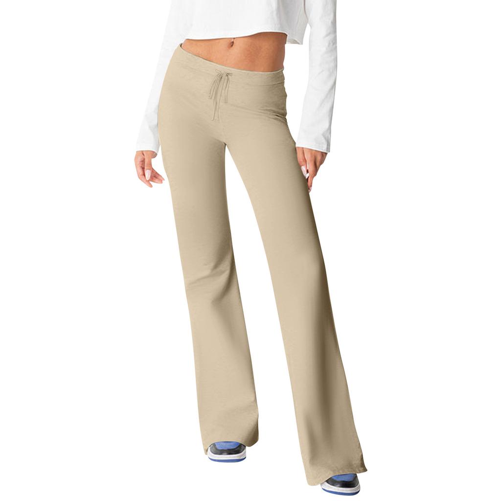 Women's Autumn And Winter Casual Home Flare Pants Yoga Casual Solid Color Sports Pants