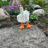 Middle Finger Duck Resin Ornament, Funny Middle Finger Duck Figurine Funny Middle Finger Duck Statue Decoration Middle Finger Duck