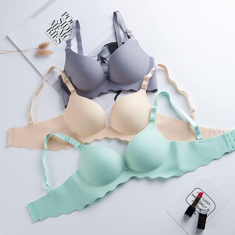 FallSweet Deep V Bras For Women Push Up Bra Wire Free Seamless Underwear Plunge Intimates