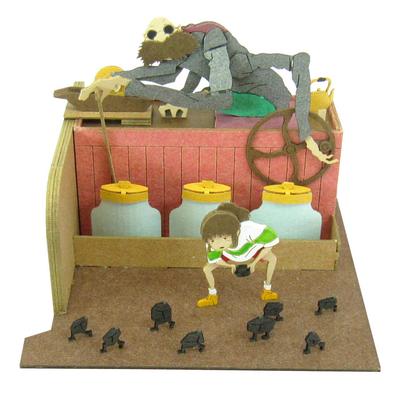 Sankei Studio Ghibli Mini Унесенные призраками Камадзи и Тихиро Немасштабная бумажная поделка MP07-12