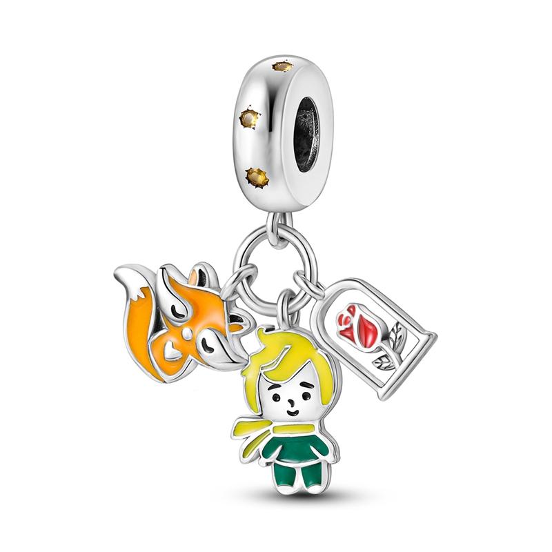 Copper Fantasy Fairy Tale Series Charm For 3Mm Original Bracelet Necklace Diy Birthday Exquisite Jewelry Gift