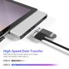 Surface Pro 7 USB-концентратор-адаптер Порт HDMI Порты Порт Type C Кардридер Высокоскоростная передача данных Алюминиевый специализированный концентратор Surface Pro7 6-в-2