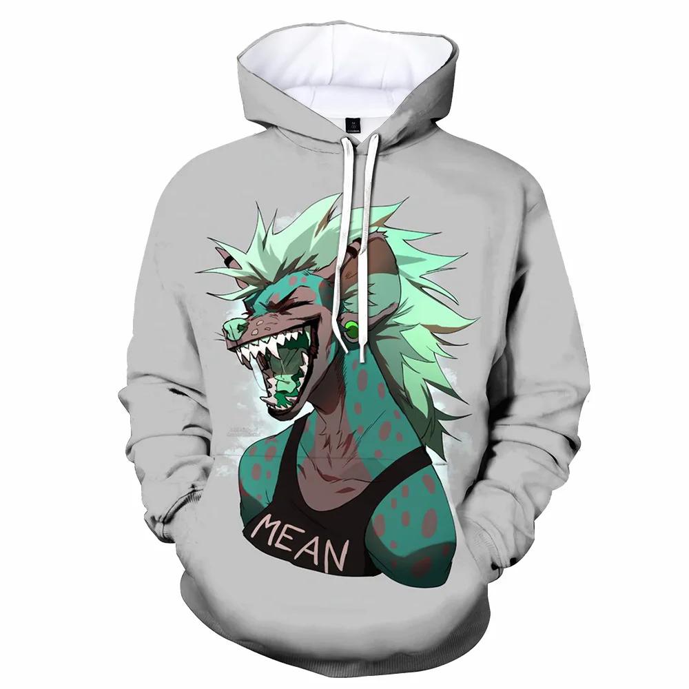 Зимний рисунок животного Beast 3D Printed Hip Hop Hoodie Мужская женская уличная толстовка с капюшоном для мальчиков и девочек Куртки для подростков