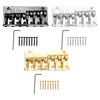 Bass Bridge Zinc Alloy Fixed Type 6 String Electric Bass Bridge Replacement for Practice