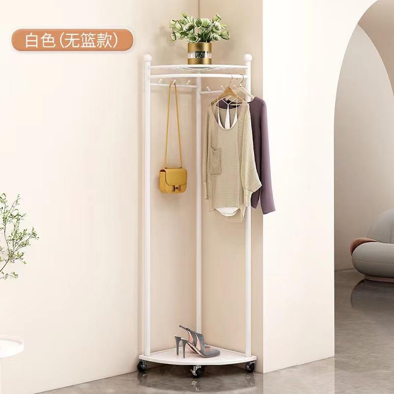 Угловая вешалка для одежды с отделением для хранения обуви, металлическая штанга для одежды, напольные вешалки для одежды, вешалка для мебели в спальню