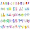 2Pcs Large Letter Beads for DIY Jewelry Making, Large Holes Acrylic Letter Beads for Bracelets Necklaces Keychains
