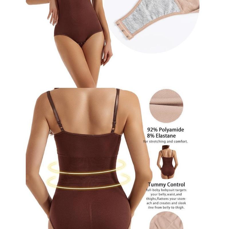 Postpartum Buttock-Lifting Seamless Shaper Women's Bodysuit with Straps for Tummy Control and Figure Sculpting