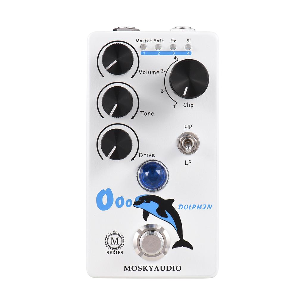 MOSKYAudio Distortion/Overdrive Guitar Effect Pedal 4 Mode Switch Volume/Tone/Drive Controls
