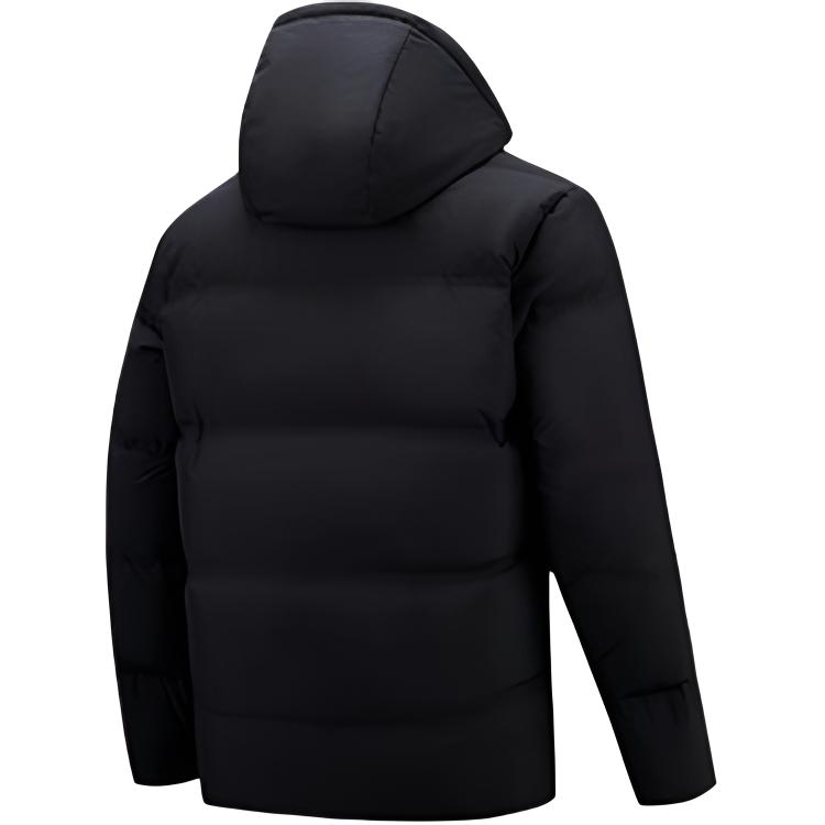 Anta Тренировочная серия Молния Однотонный Простой С капюшоном Удобный Универсальный Теплый Повседневный Пуховик Мужской Верхняя одежда 952547913-3