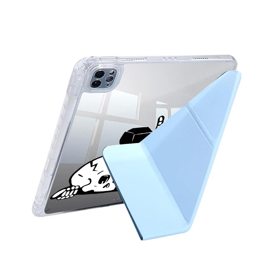 Чехол-скелет с гантелями для планшета iPad Mini 6 7 Air 4 5 M3 M2 1 2 M4 11 дюймов Pro 11-го 10-го 9-го 8-го 7-го 12,9 дюйма Pro 2025 Y-Fold