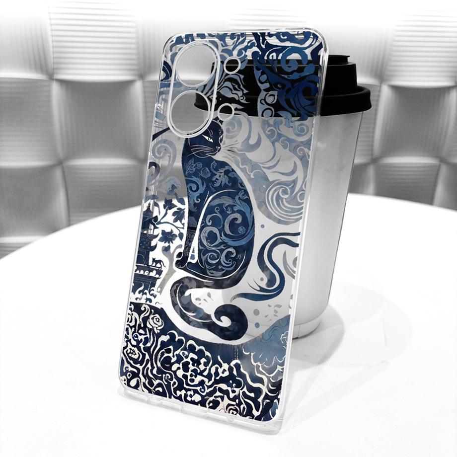 For Vivo Y05 Y11D 4G / Vivo Y11 5G Y21 5G Phone Case Soft Silicone Clera Cover Butterfly Dragon Cat Floral Painting Bumper Funda