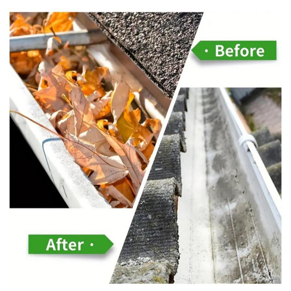 Flexible Bendable Gutter Cleaning Brush Head With Steel Wire For Efficient Debris Removal Drainage Systems Cleaning Tool