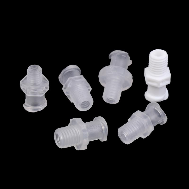 Пластиковый адаптер Luer Lock из ПП – Преобразует резьбы 1/4-28UNF, M5, M6 для дозирования, воздушных клапанов и соединений шприцев