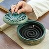 Incense Holder Fly Trap Holder Ceramic Coil Cone Seat Control Decor Zen For Camping Spa Meditation Outdoors Yoga Kitchen Living