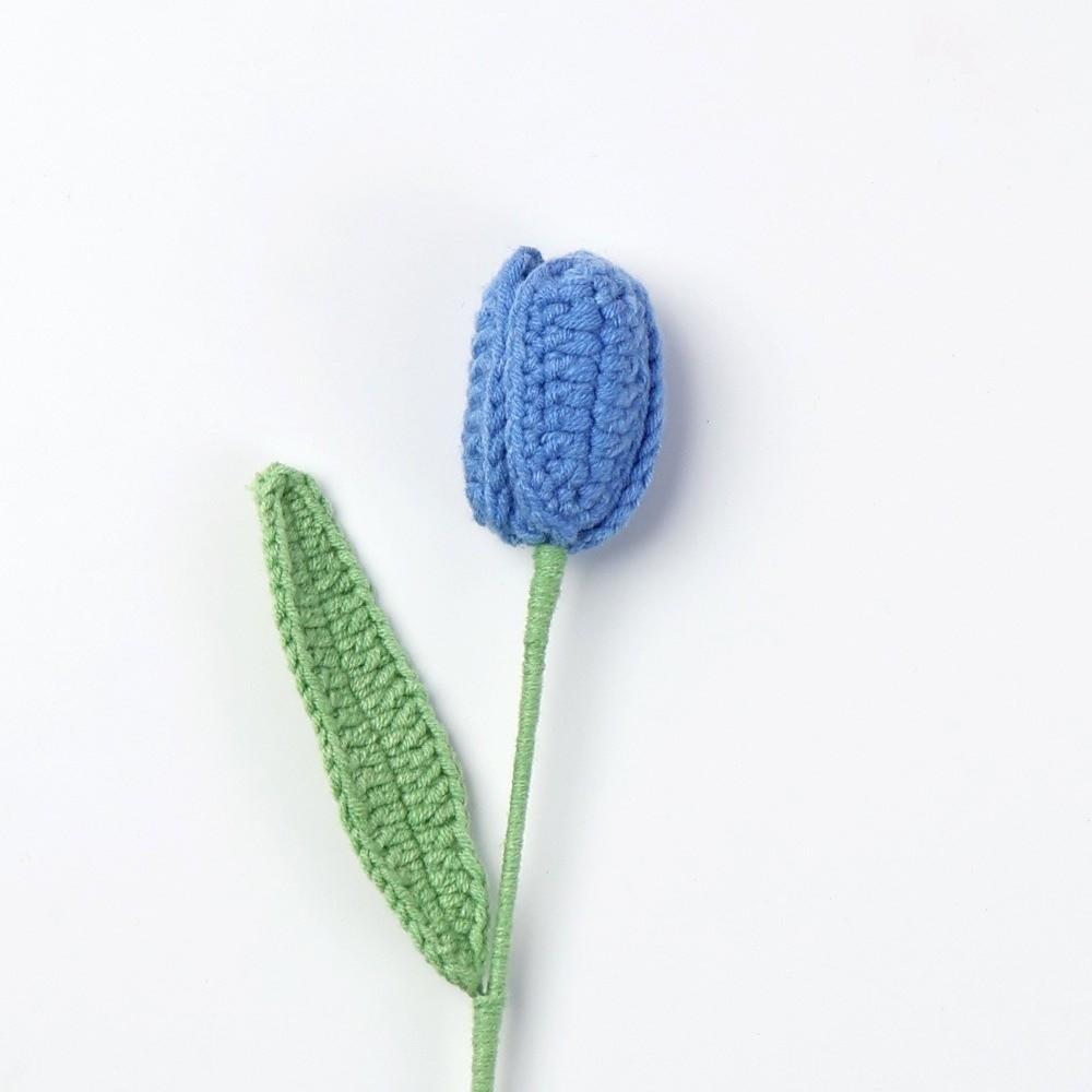 Crochet Flowers Crochet Bouquet Creative Finished Fake Flower Plants Wedding Decor