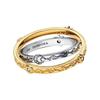 Вращающееся кольцо Стерлинговое серебро Позолота 14K Фианит Кольцо для женщин 163136C01