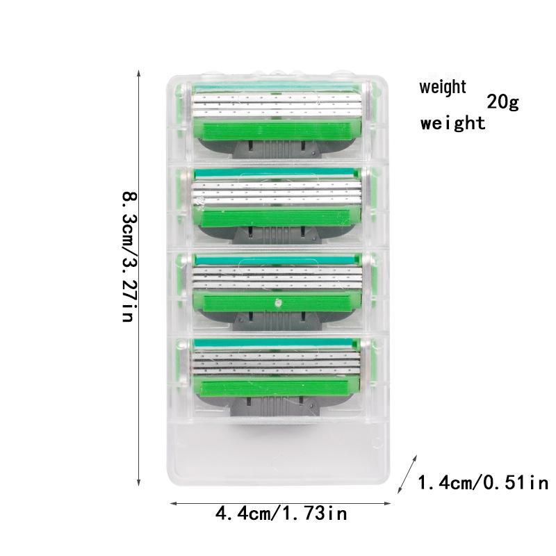 [Зеленый] Трехслойная ручная бритвенная головка для бритвы Geely Fengsu