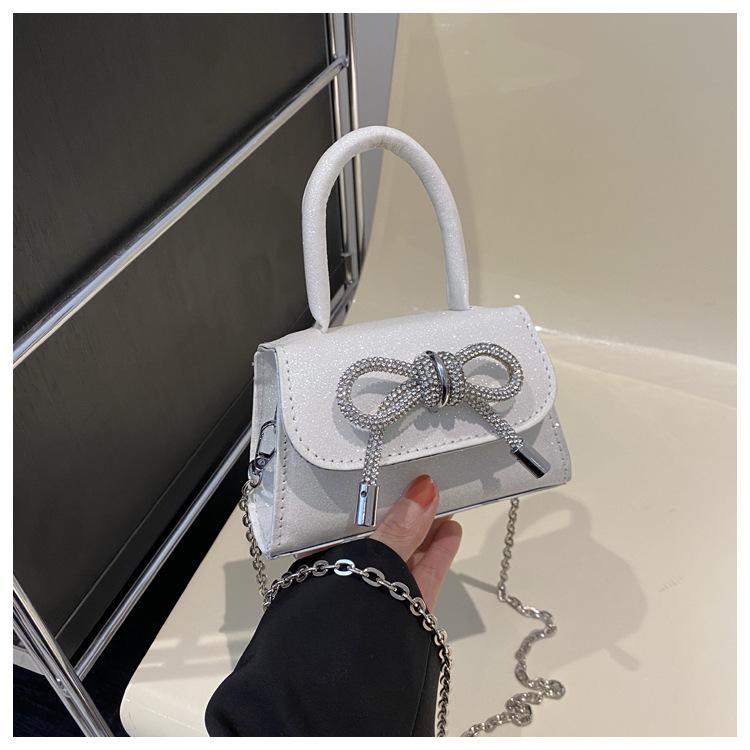 2024 Французский Шик Мини Сумка Кроссбоди с Текстурированным Бантом для Женщин