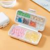 PP+silicone Travel Pill Organizer Double Sealing Medicine Container Case Medicine Box  Travel