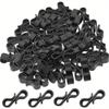 10pcs S-shaped Plastic Clips Hook Light Wire Clips Festival Party Decoration String Light Clips