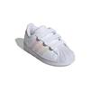 adidas Оригинальные Superstar Удобные Универсальные Амортизирующие Прочные Низкие Детские Кроссовки Детские Кроссовки Белые IF3573