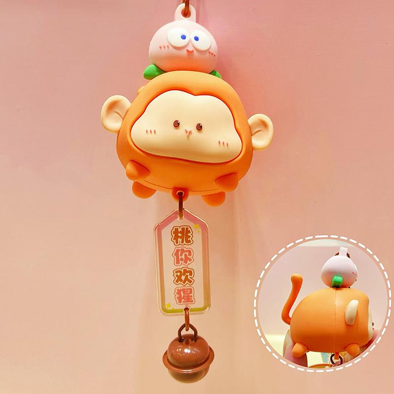 Colorful And Playful Resin Keychain Featuring Endearing Fruit Animals Ideal For Unique Gifts