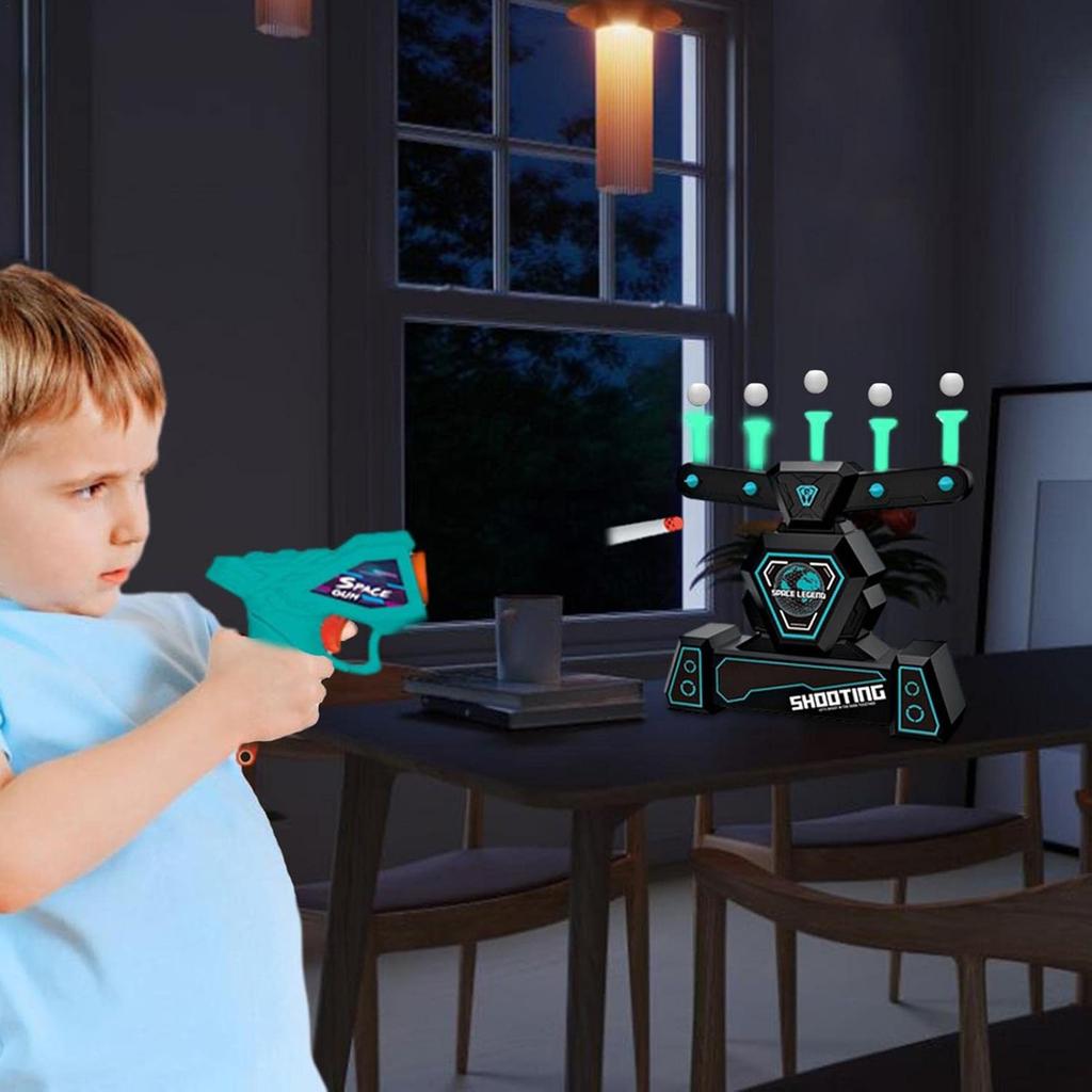Shooting Floating Target Game, Electronic Floating Target Practice Toy, Foam Dart Gun-, Space Gun- Toy For Adults And Kids (with USB)