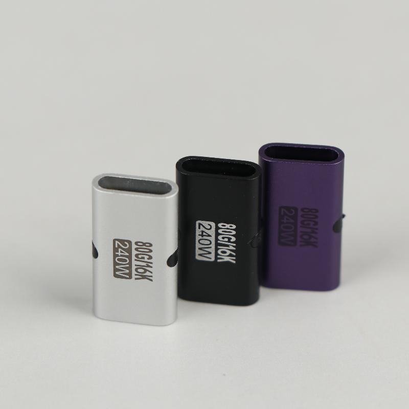 240 Вт Адаптер Type-C Женский-Женский Высокоскоростной PD Быстрая Зарядка USB C Удлинитель Конвертер для Игрового Ноутбука Док-станции
