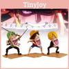 One Piece Голодное Трио Луффи Зоро Санджи ПВХ Аниме Фигурка Коллекционная Украшение для Автомобиля