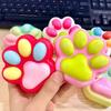 1Pcs Soft Sticky Stress Relief Relax Toys Squeeze Cat Paw Toys Decompressing Pinching Cat Paw PU Slow Rebound Toy