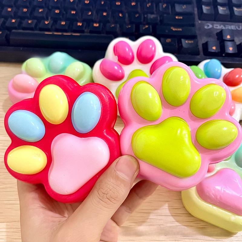 1 шт. Мягкие липкие игрушки для снятия стресса, расслабляющие игрушки для кошек, сжимающие лапки, растягивающие щипки