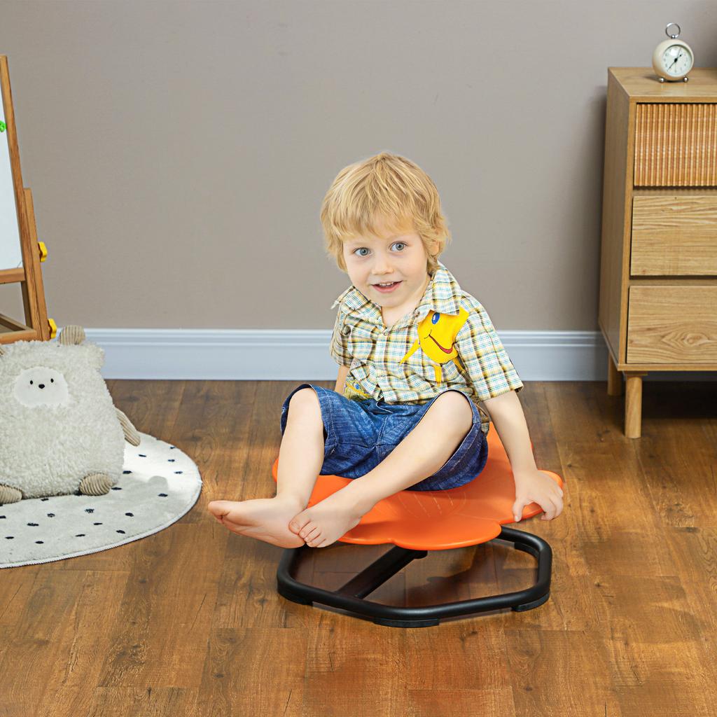 Sensory Spinning Chair For Kids For Coordination Balance Orange