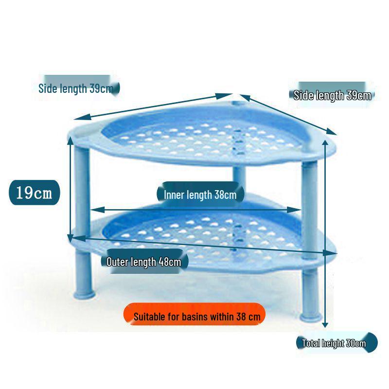 Multi-Layer Floor-Standing Kitchen Rack: Fruit, Vegetable, Pot, Basket, Bowl, Plate and Seasoning Organizer for Home & Bathroom.