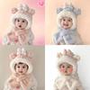 Keep Warm Scarf Hat Set Thicken Plush Children's Plush Scarf Winter Children's Hat  for Boys Girls