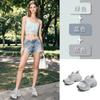 Absorbent sole leather dad shoes women's 2025 summer new thick-soled heightening sports shoes casual mesh breathable women's shoes