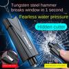 Car Safety Hammer Auto Emergency Glass Window Breaker Seat Belt Cutter Life-Saving Car Emergency Escape Hammer Survival Whistle